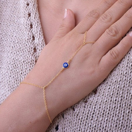 Evil-Eye Finger Ring Bracelets