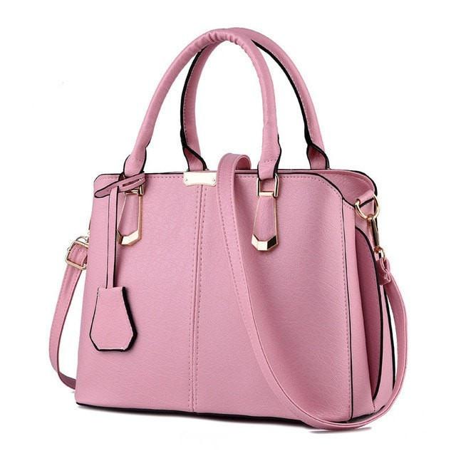 Luxury Medium Leather Office Lady Shoulder Bag