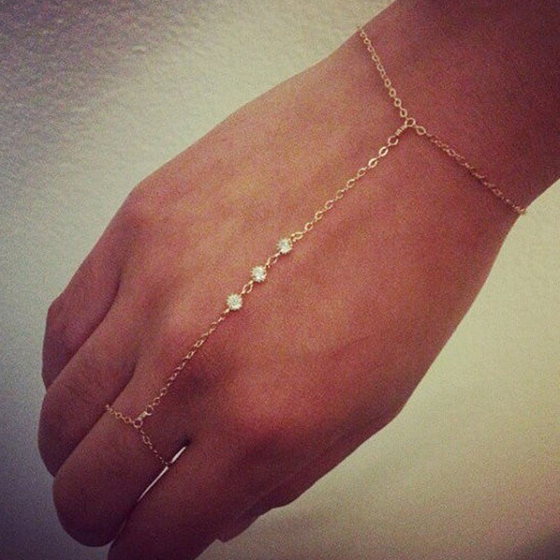 Delicate Gold Plated Chain Bracelet