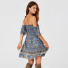 Bohemian Off-Shoulder Gypsy Dress