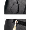 Luxury Medium Leather Office Lady Shoulder Bag