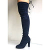 Faux Suede Thigh-High Boots